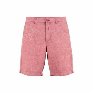 BRUNO Mens‎ W32 Red Linen Blend Flat Front Shorts Classic Fit